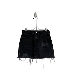 Pacsun- Black Denim Distressed Skirt, Size 28